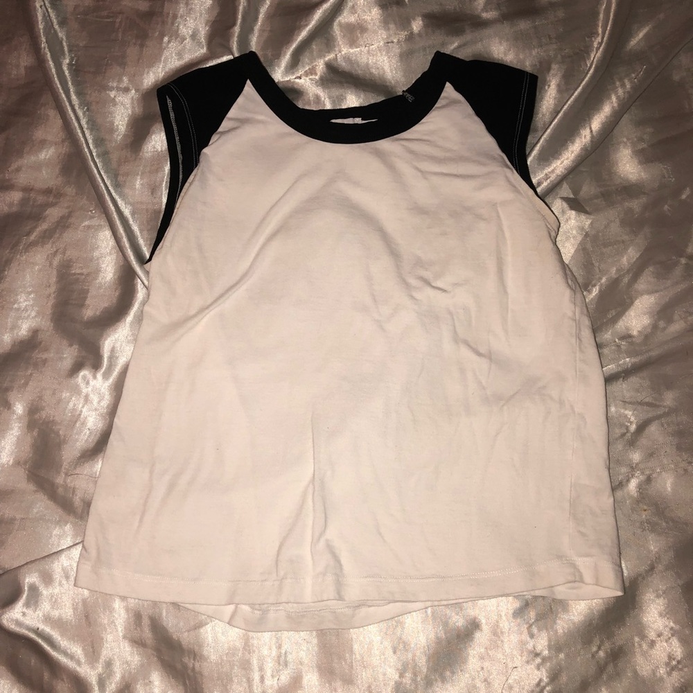 ASOS Black & White Tank Top Baseball Tee